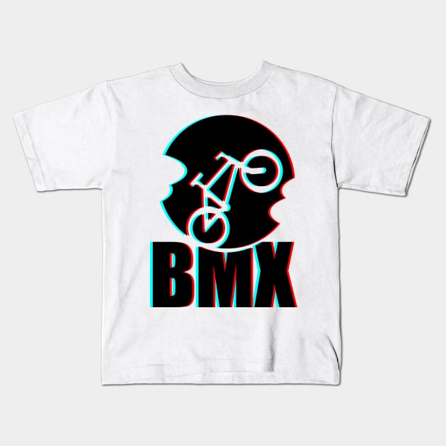 BMX bike Kids T-Shirt by mailboxdisco